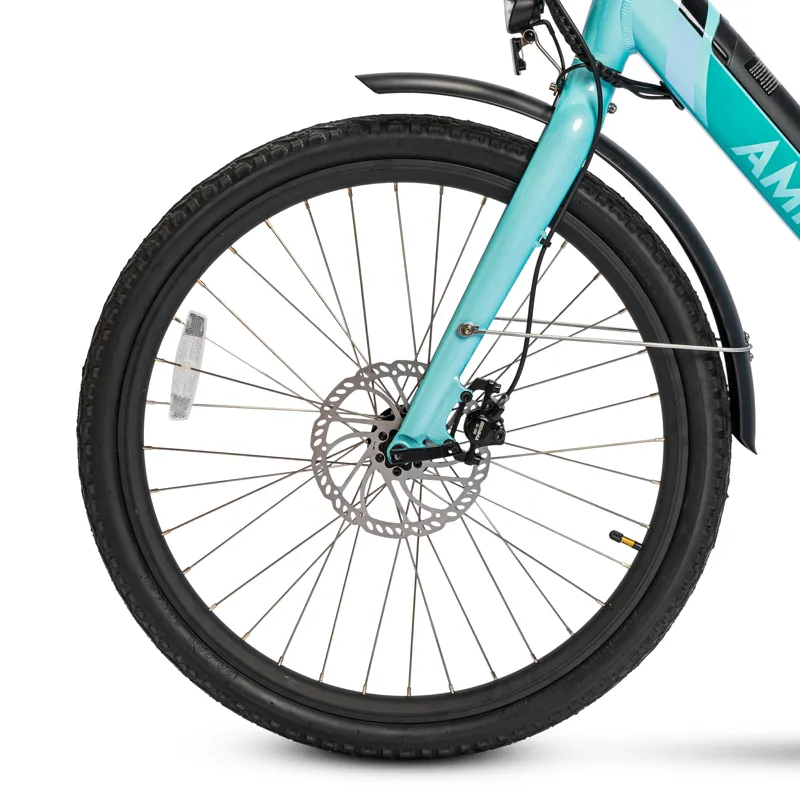 Ampere Deluxe Step Through 26 Inch Wheel Electric Bike Blue-7
